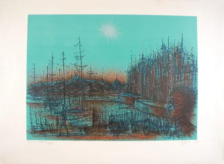 リトグラフ Carzou - Bateau