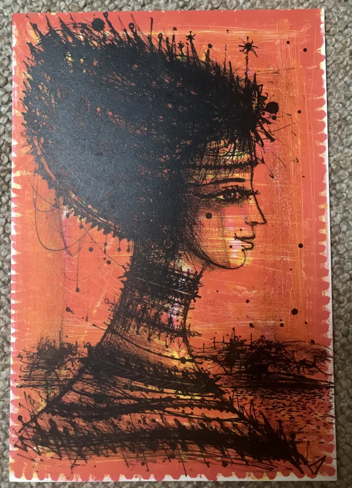 リトグラフ Carzou - Femme