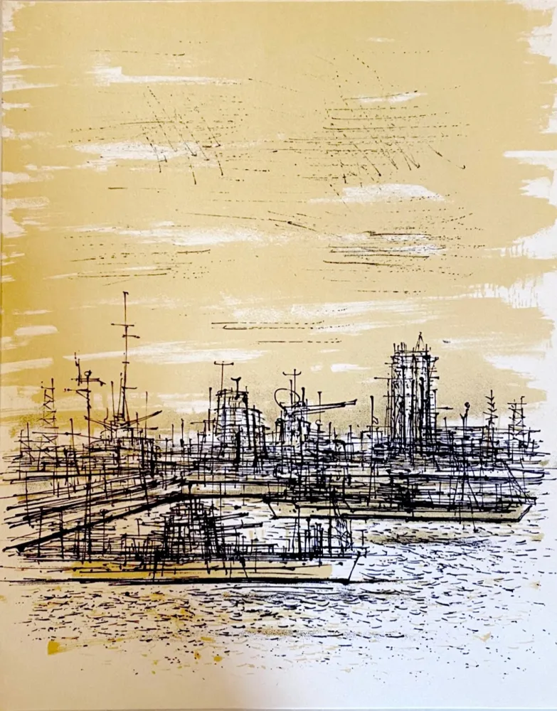 リトグラフ Carzou - Le radar