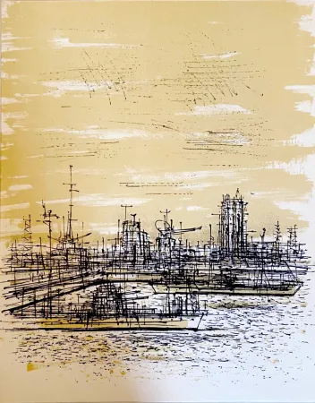 リトグラフ Carzou - Le radar