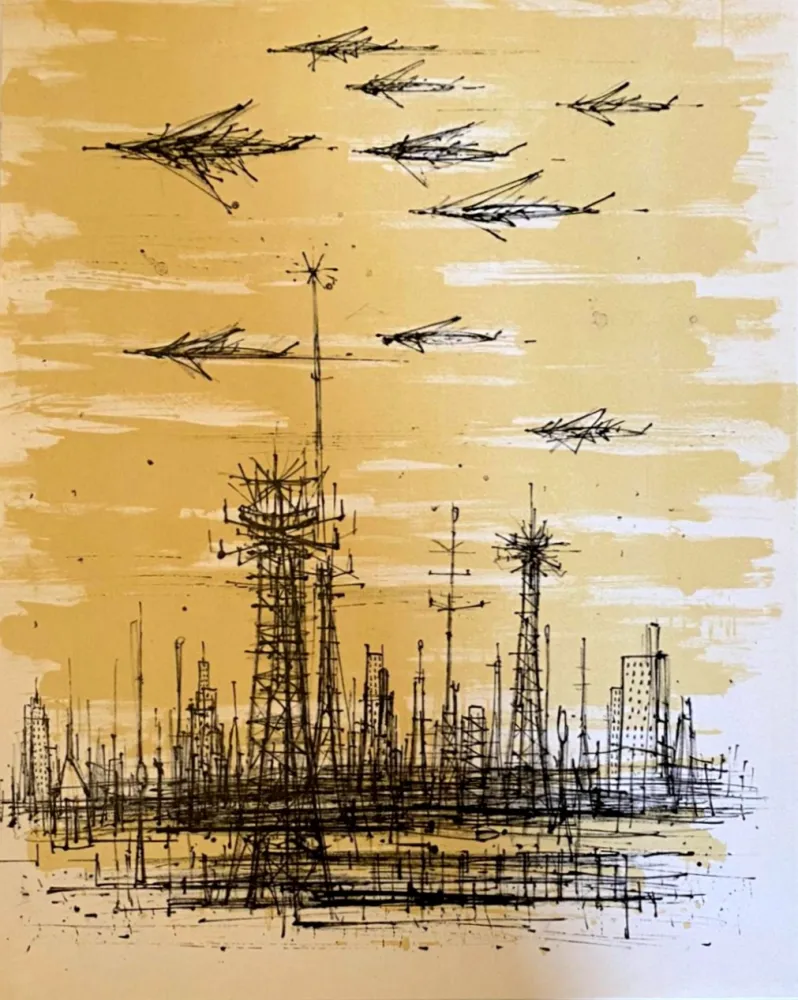 リトグラフ Carzou - L'escadre