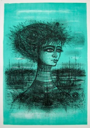 リトグラフ Carzou - Palais de la Méditerranée, Nice (without text)