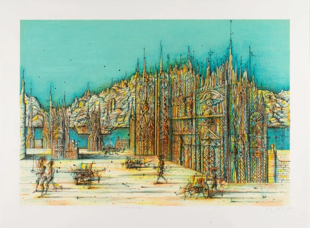 リトグラフ Carzou - Palais des mirages (Palace of Mirages)