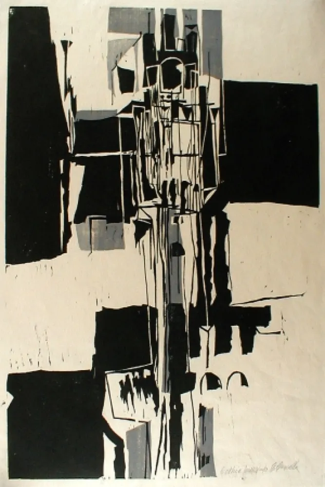 木版 Casarella - Gothic Tower