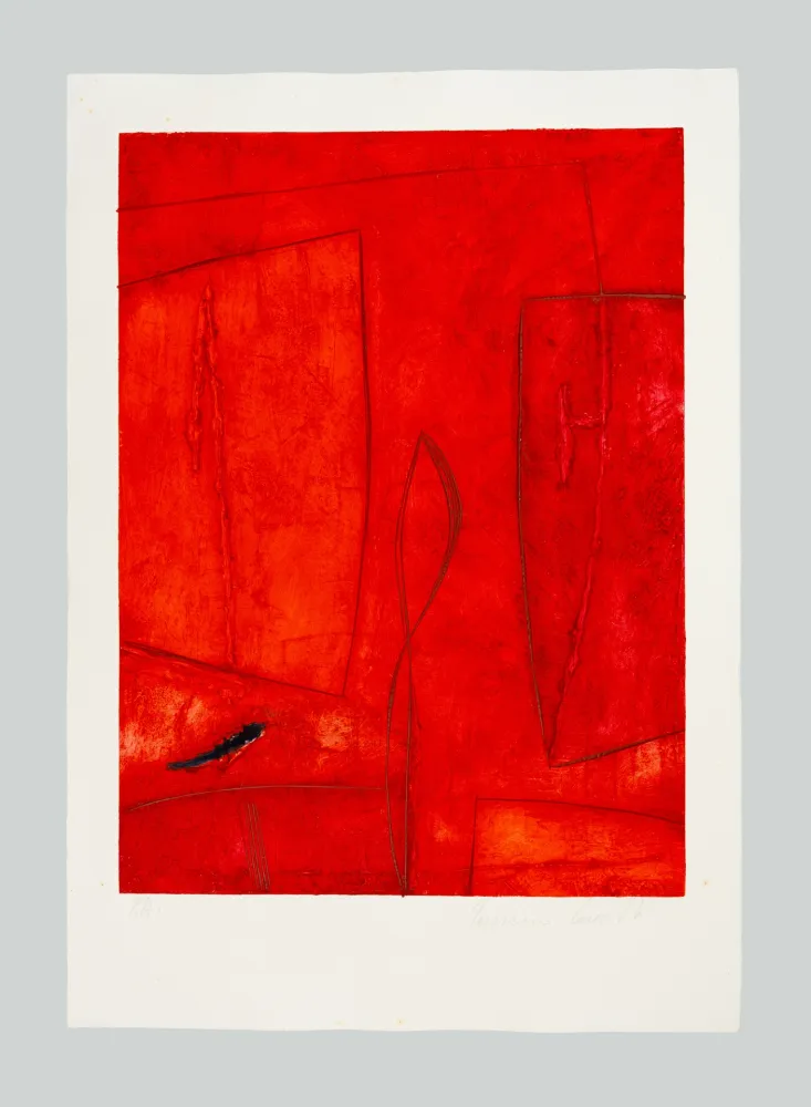 シルクスクリーン Cascella - Composizione