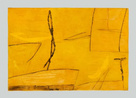 エッチングと　アクチアント Cascella - Composizione gialla