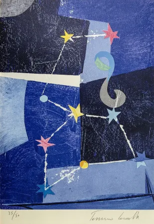 リトグラフ Cascella - Lo zodiaco 