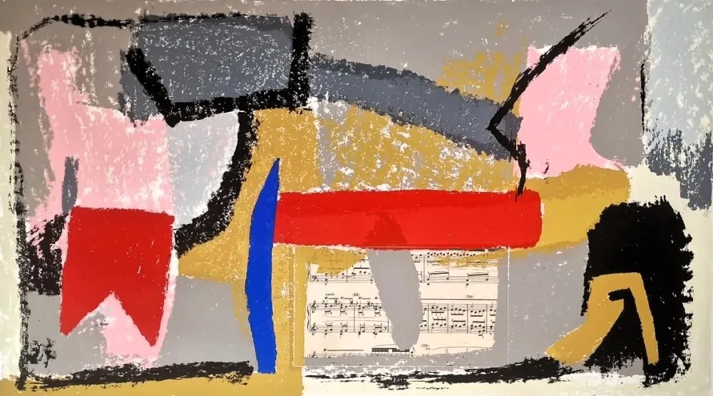 リトグラフ Cascella - Senza titolo