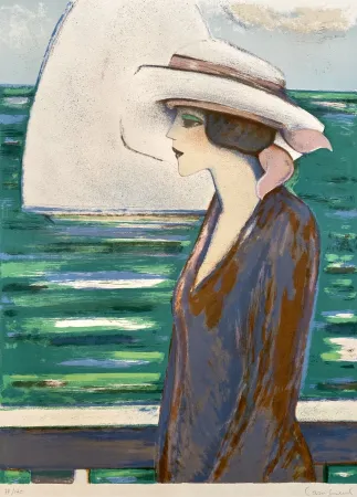 リトグラフ Cassigneul  - Au Fil de L'eau