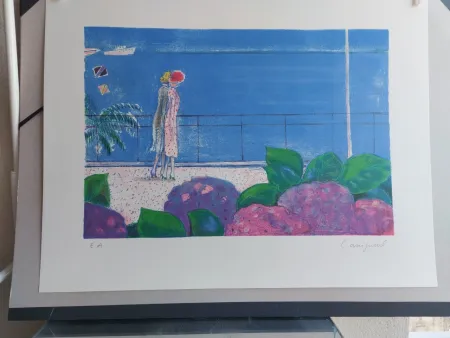 リトグラフ Cassigneul  - LA CROISETTE(1983)