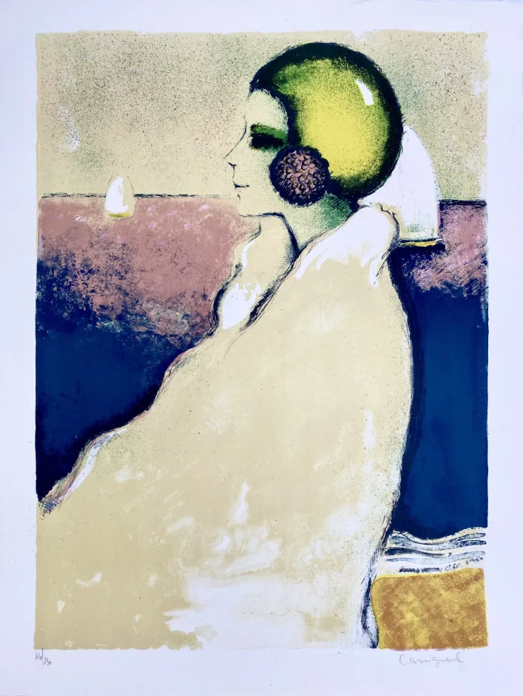 リトグラフ Cassigneul  - Le Bonnet de Bain