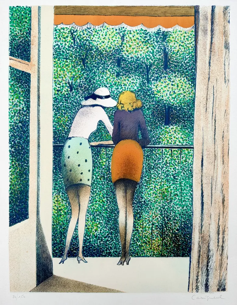 リトグラフ Cassigneul  - Les deux Amis