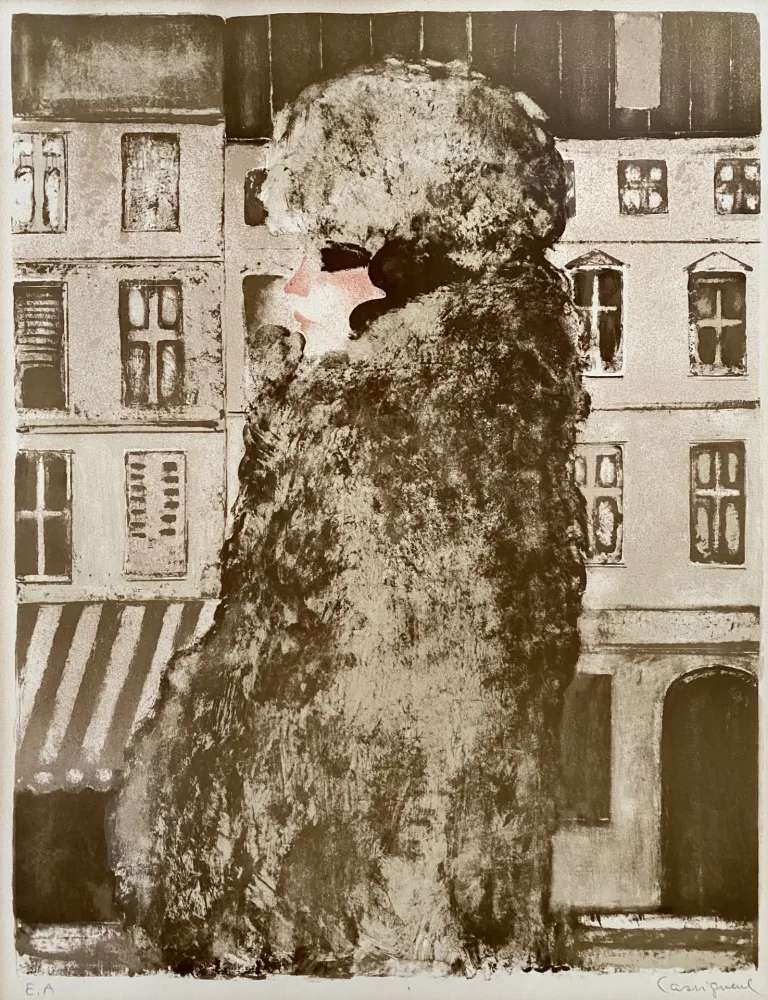 リトグラフ Cassigneul  - L’Hiver 