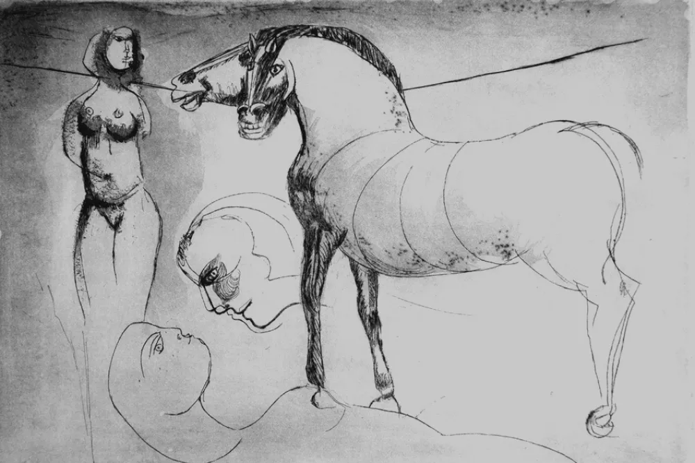 エッチング Cassinari - L'amore