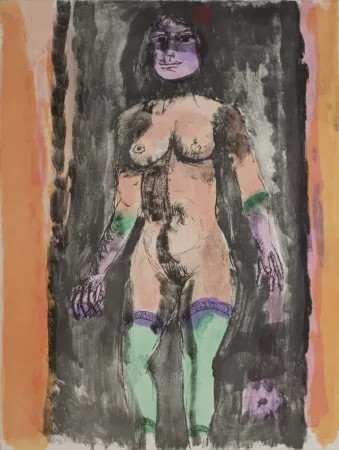 リトグラフ Cassinari - Leggenda indiana