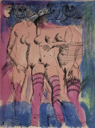 リトグラフ Cassinari - Leggenda indiana