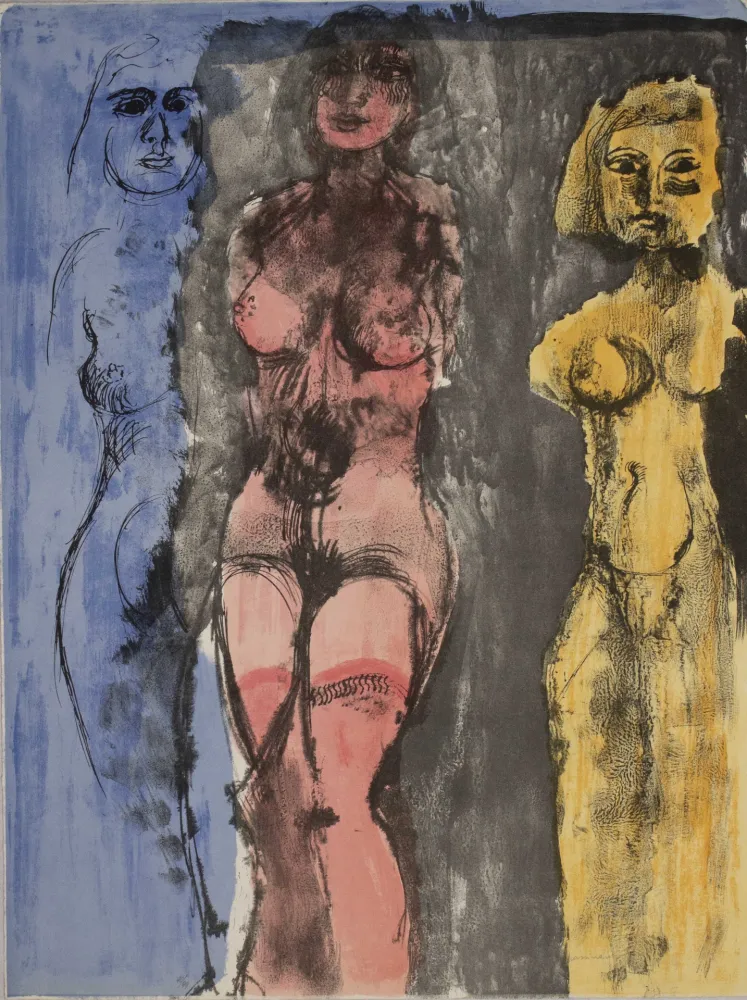 リトグラフ Cassinari - Leggenda indiana