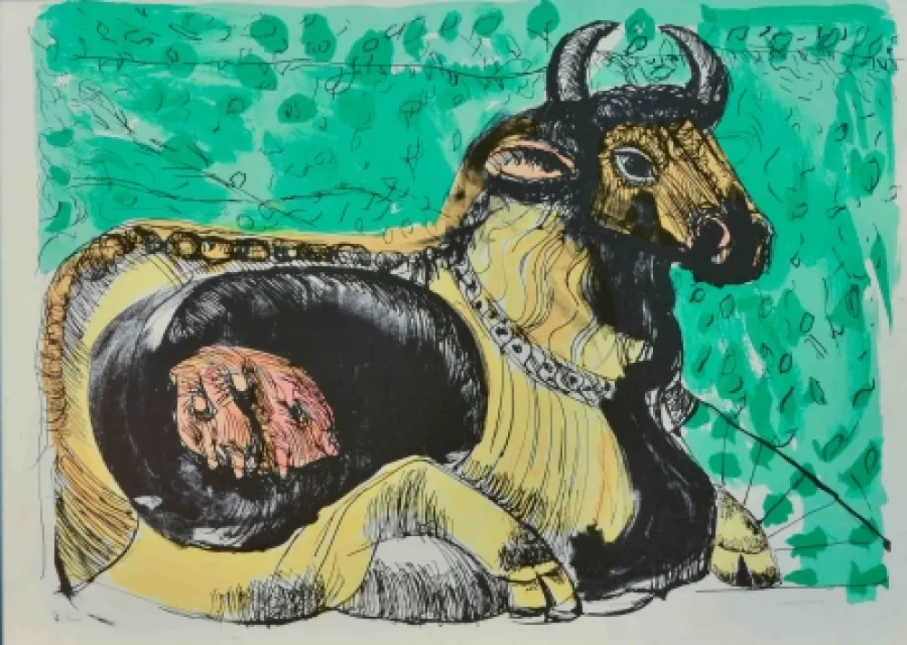 シルクスクリーン Cassinari - Senza titolo