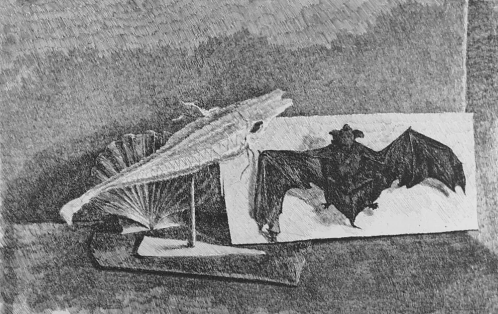 エッチング Castellani - Giravento e nottola