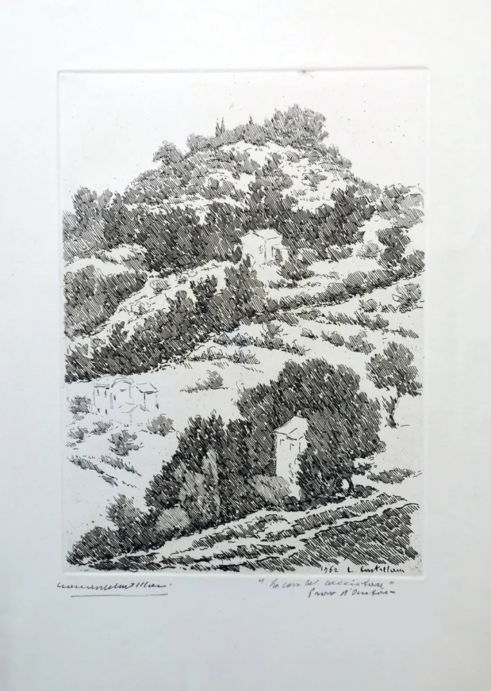 エッチング Castellani - La casa del cacciatore