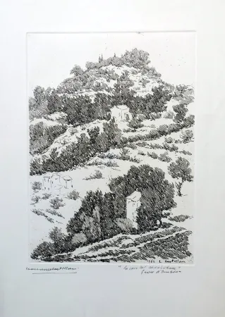 エッチング Castellani - La casa del cacciatore