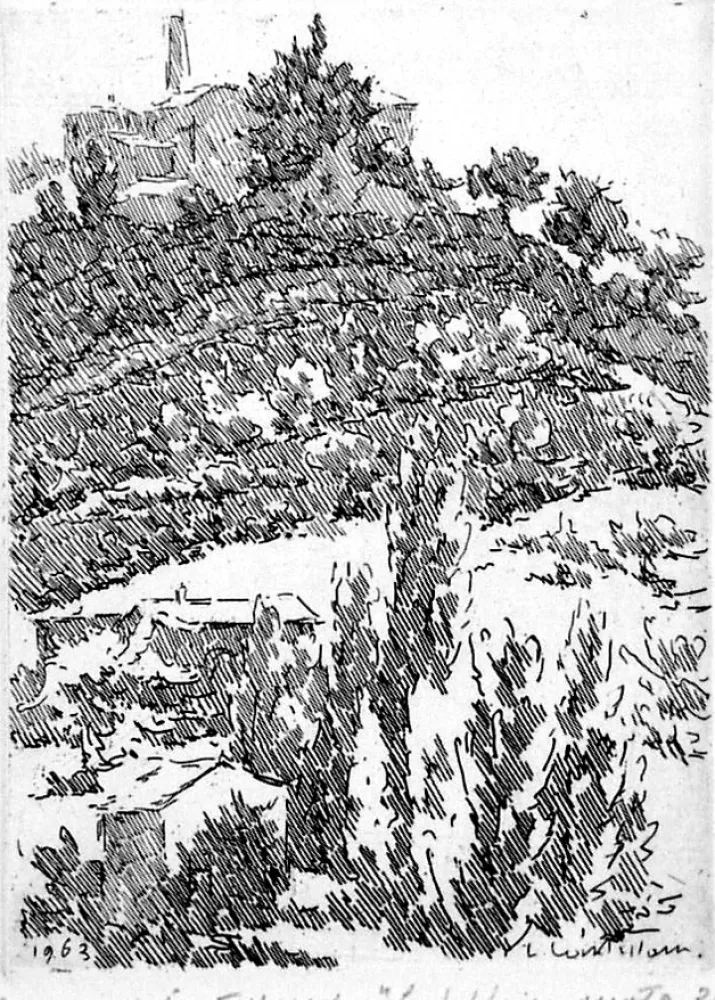 エッチング Castellani - La fabbrica vuota