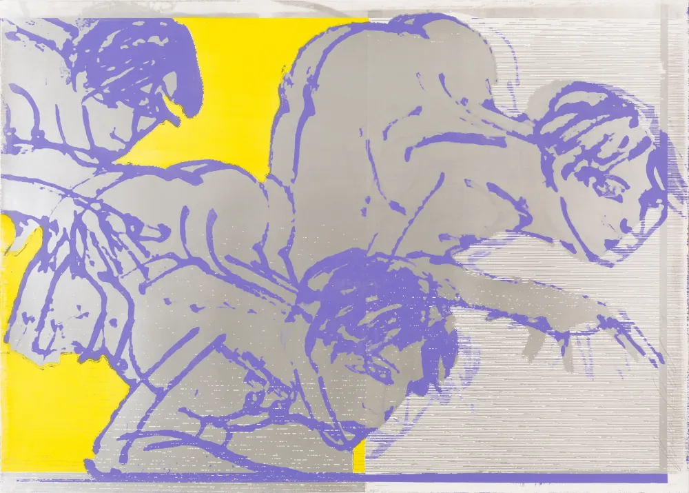 リトグラフ Castelli - Sans titre (Silver Version)