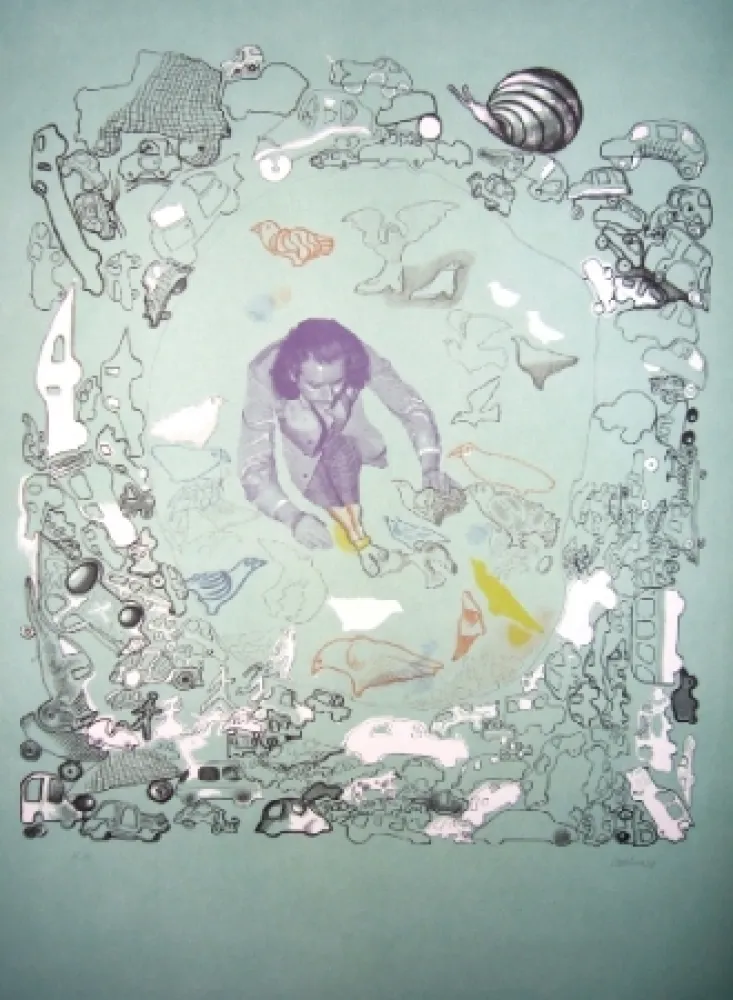 リトグラフ Castillo - Barcelone 3