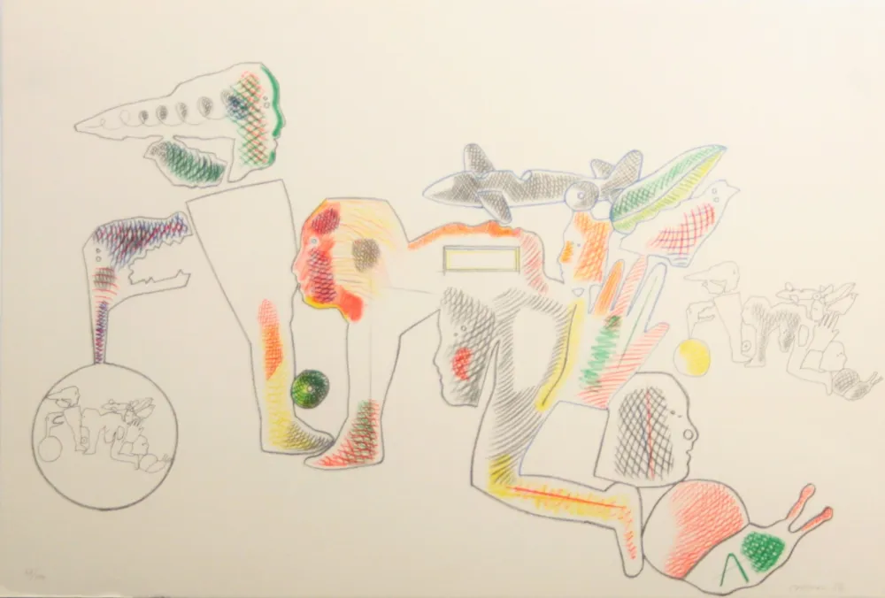 リトグラフ Castillo - Carpeta 12 Aniversari Galeria Joan Prats