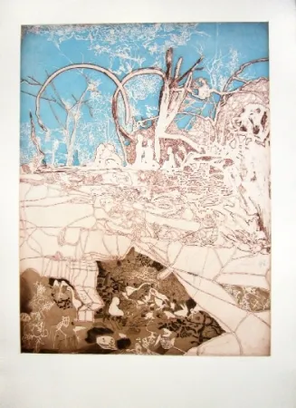 エッチングと　アクチアント Castillo - Tiergarten