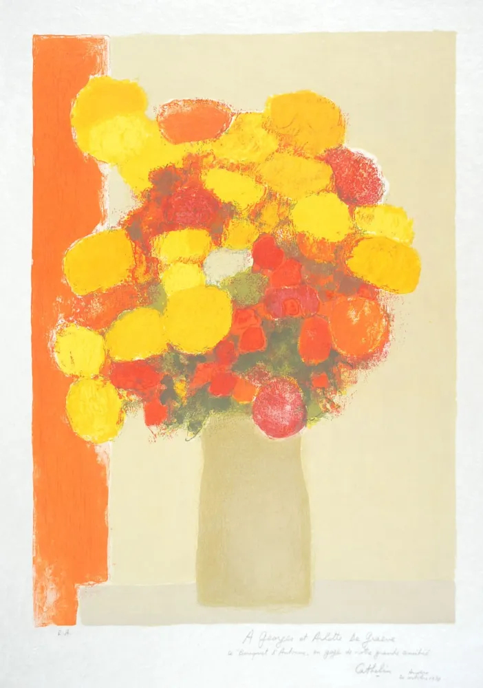 リトグラフ Cathelin - Automne - Autumn