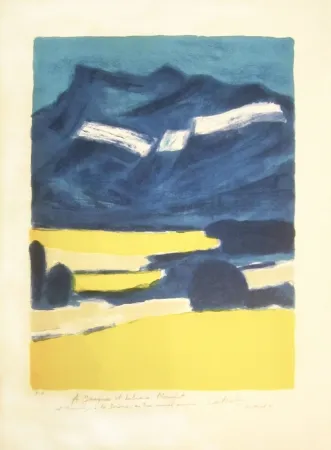 リトグラフ Cathelin - Hommage à la Drôme