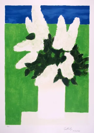 リトグラフ Cathelin - Les Lilas - The Lilac