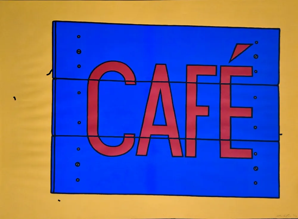 シルクスクリーン Caulfield -  Cafe Sign 