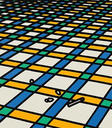 シルクスクリーン Caulfield - Et moi je suis seul dans ma demeure