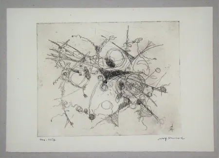エッチング Cavael - Abstrakte Komposition