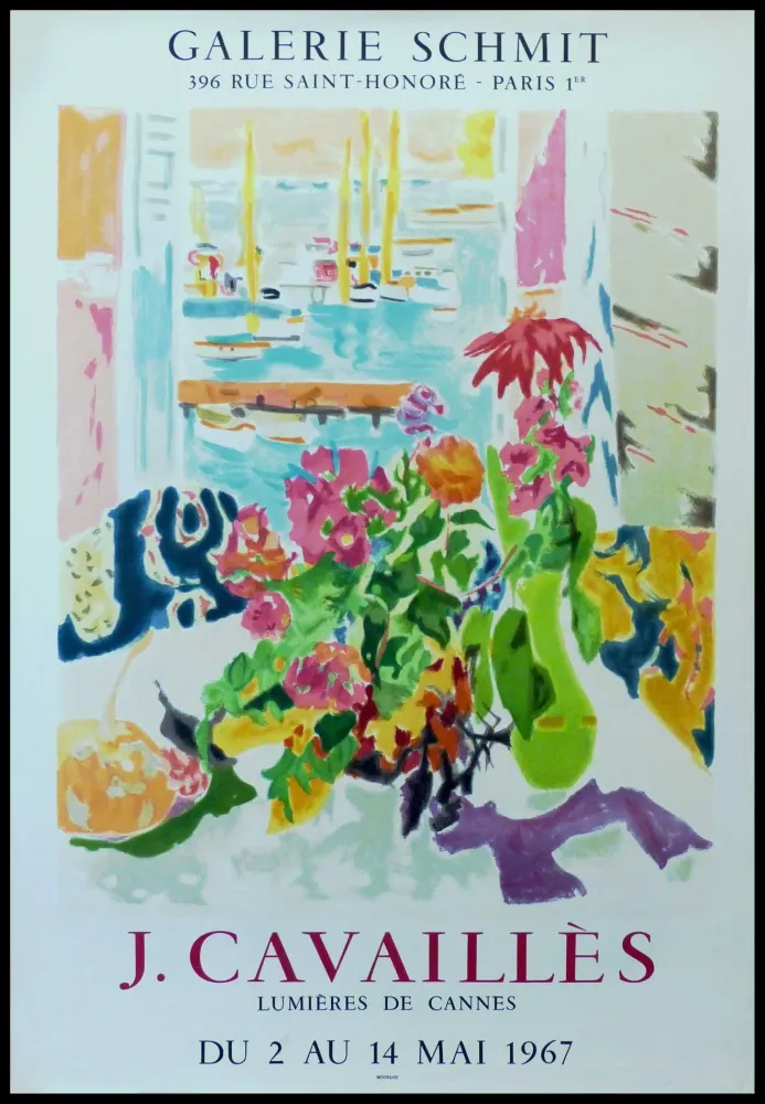 掲示 Cavailles - J.CAVAILLÈS GALERIE SCHMIT - LUMIÈRES DE CANNES