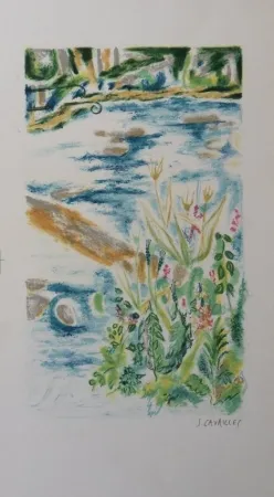 リトグラフ Cavailles - L'Etang