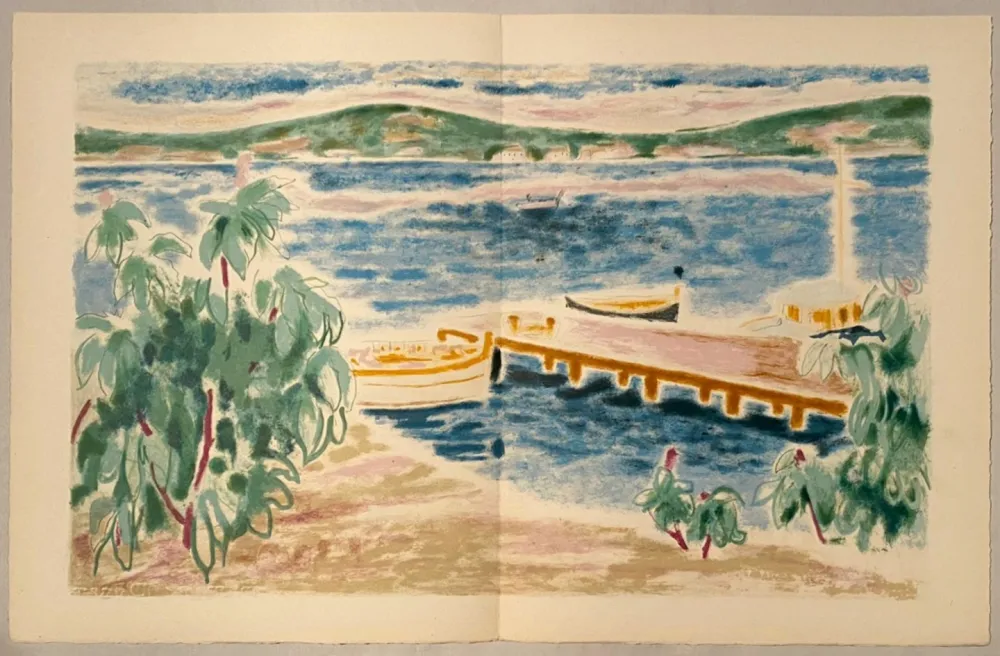 リトグラフ Cavailles - Paysage