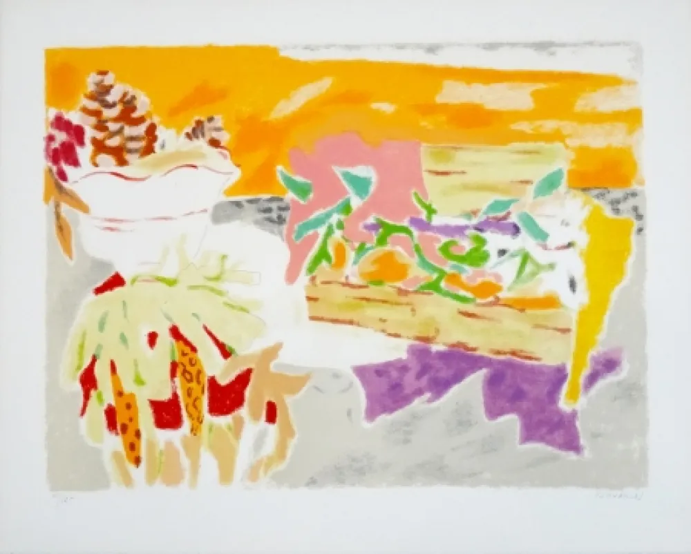 リトグラフ Cavailles - Pomme de pin