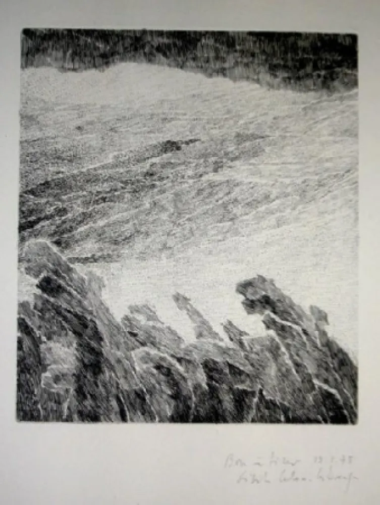 彫版 Celan Lestrange - Bei wein