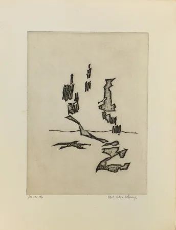 彫版 Celan Lestrange - Sans titre 