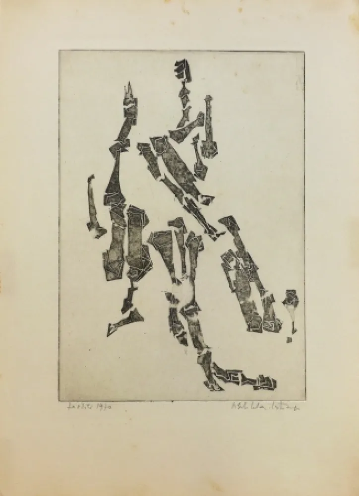 彫版 Celan Lestrange - Sans titre