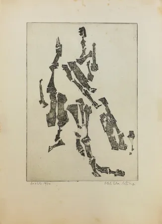 彫版 Celan Lestrange - Sans titre