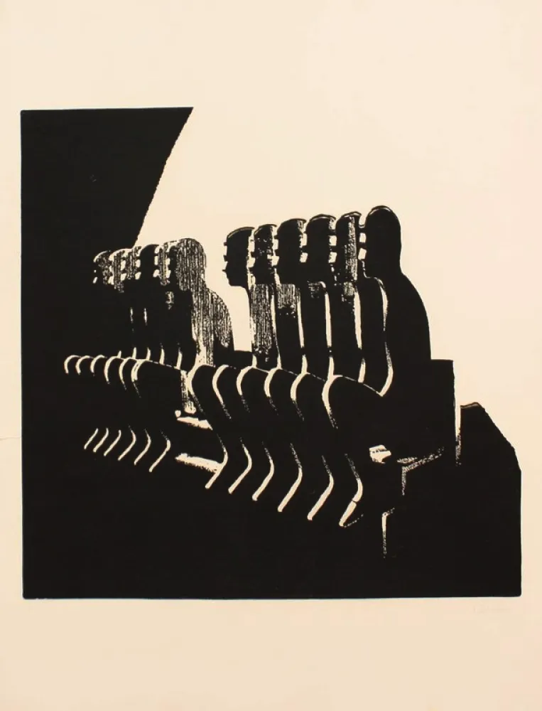 リトグラフ Ceroli - SENZA TITOLO