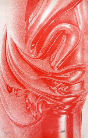 シルクスクリーン Cesar - Expansion rouge (César Plastiques)