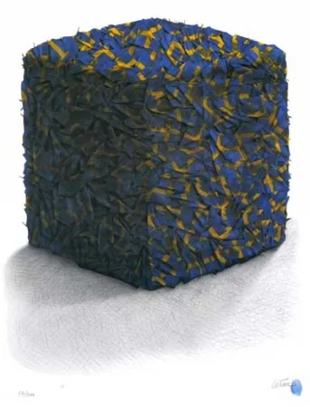 シルクスクリーン Cesar - Portrait comp. drapeaux Suédois