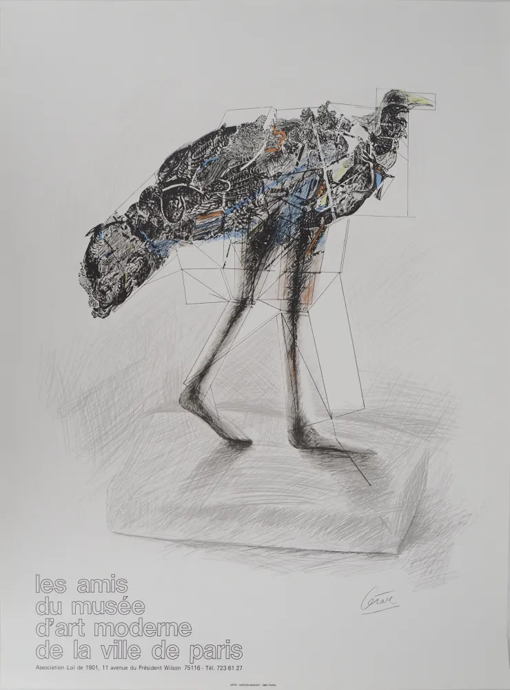 挿絵入り本 Cesar - Poule en marche