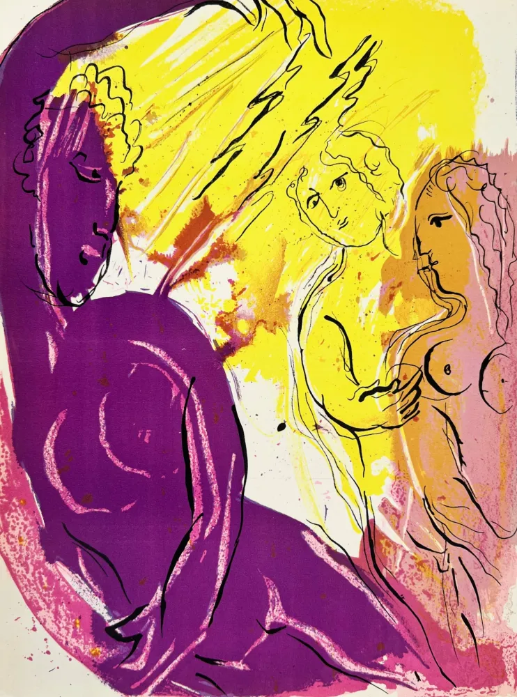 リトグラフ Chagall - Angel of Paradise