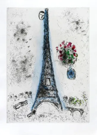 エッチング Chagall - Celui qui dit les choses sans rien dire, Planche I